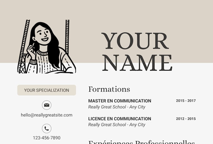 create a professional and eye catching CV resume design